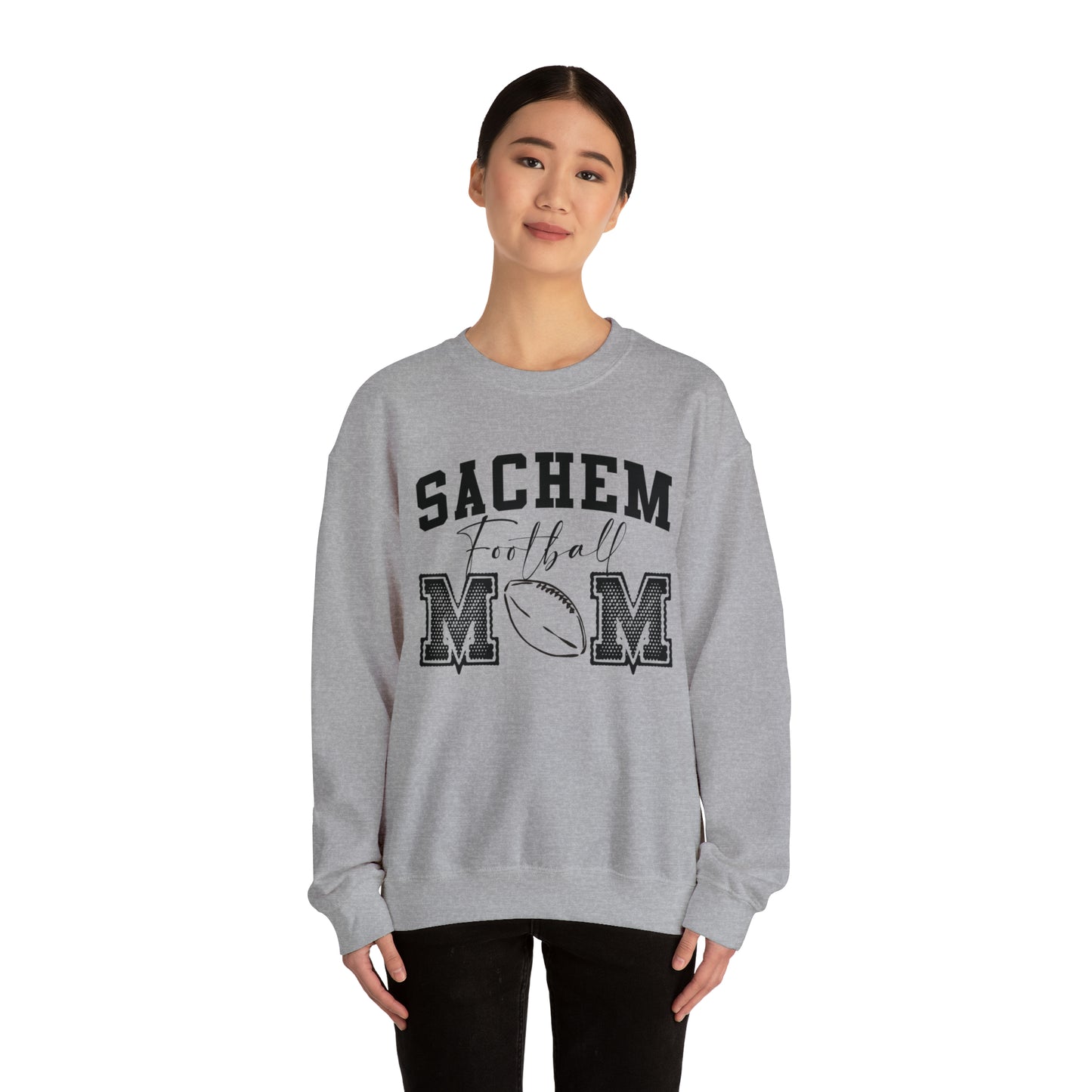 Sachem Sports Mamas - Football Crewneck Sweatshirt