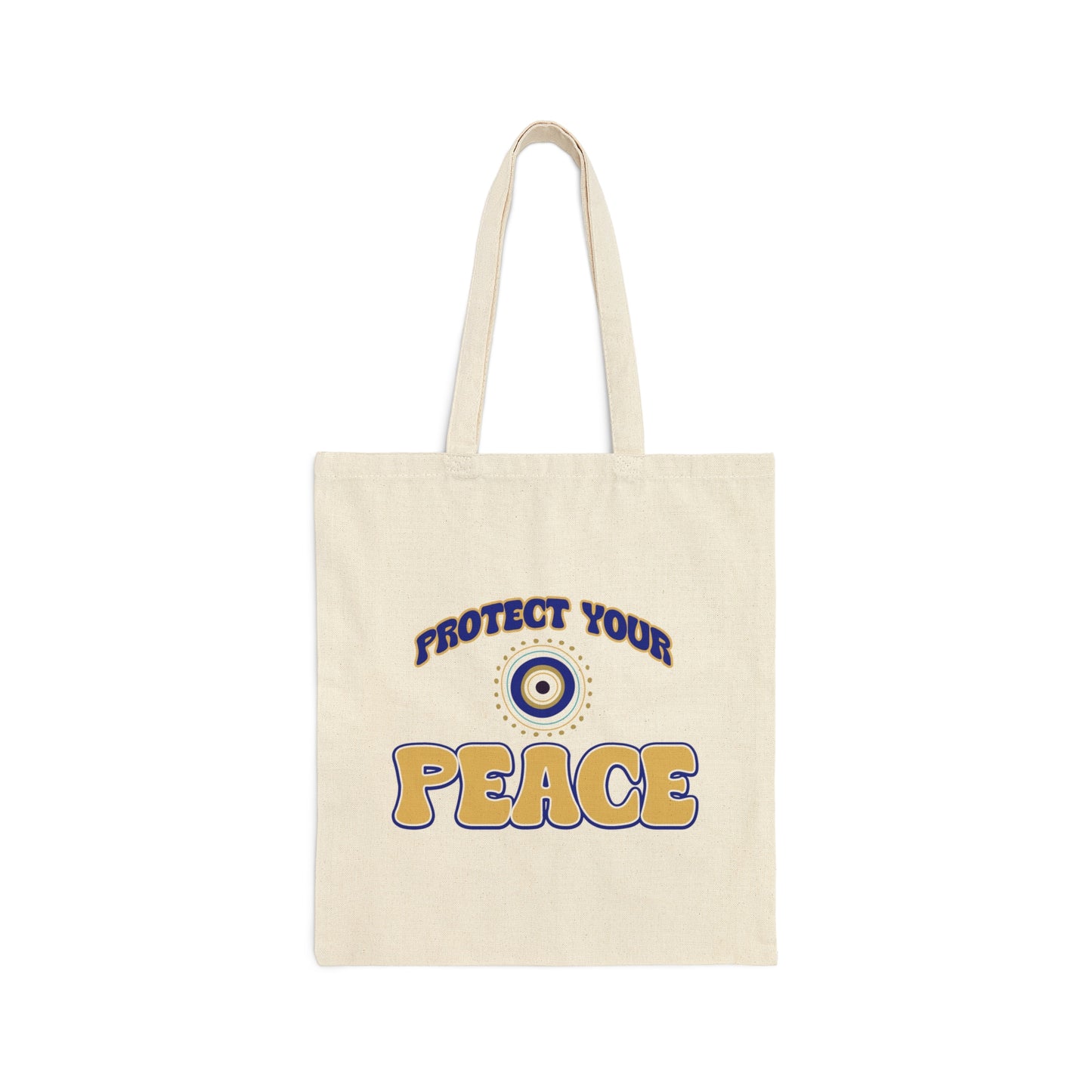 Good Vibes - Peace - Cotton Canvas Tote Bag