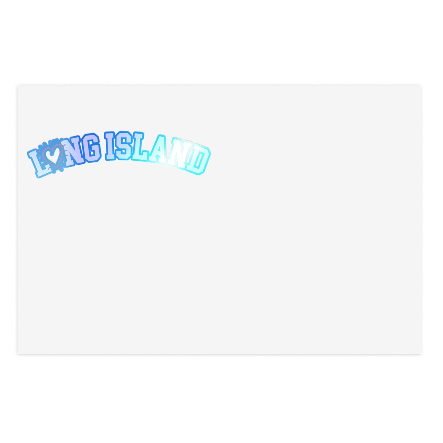 Long Island Love -  Collegiate Heart - Sticker