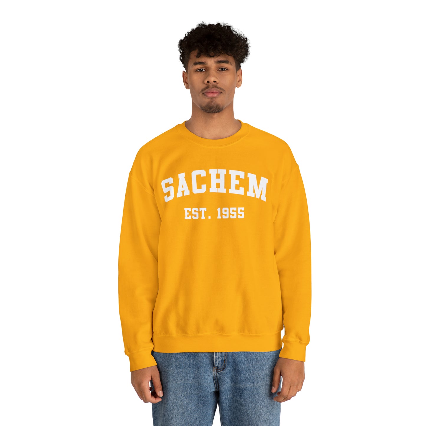 Sachem Spirit - Collegiate 3- Crewneck Sweatshirt