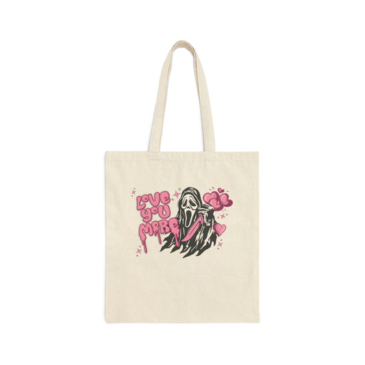 Spooky Season - Love you More - Cotton Canvas Tote Bag