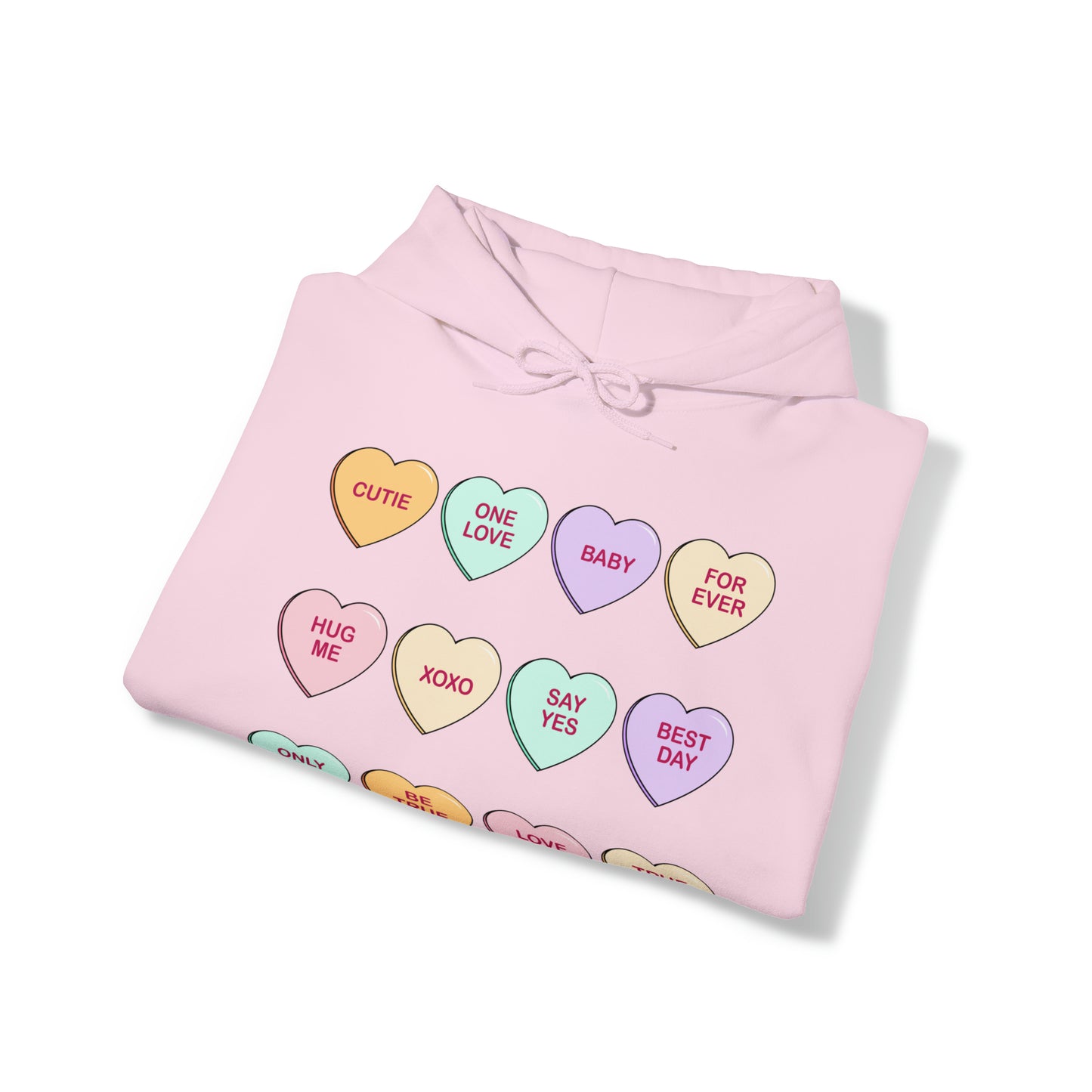 V Day -  Conversation Hearts - Hooded Sweatshirt
