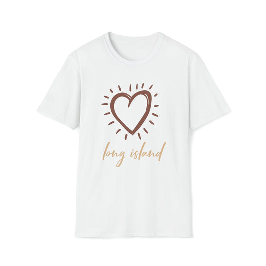Long Island Love -  Large Heart T-Shirt
