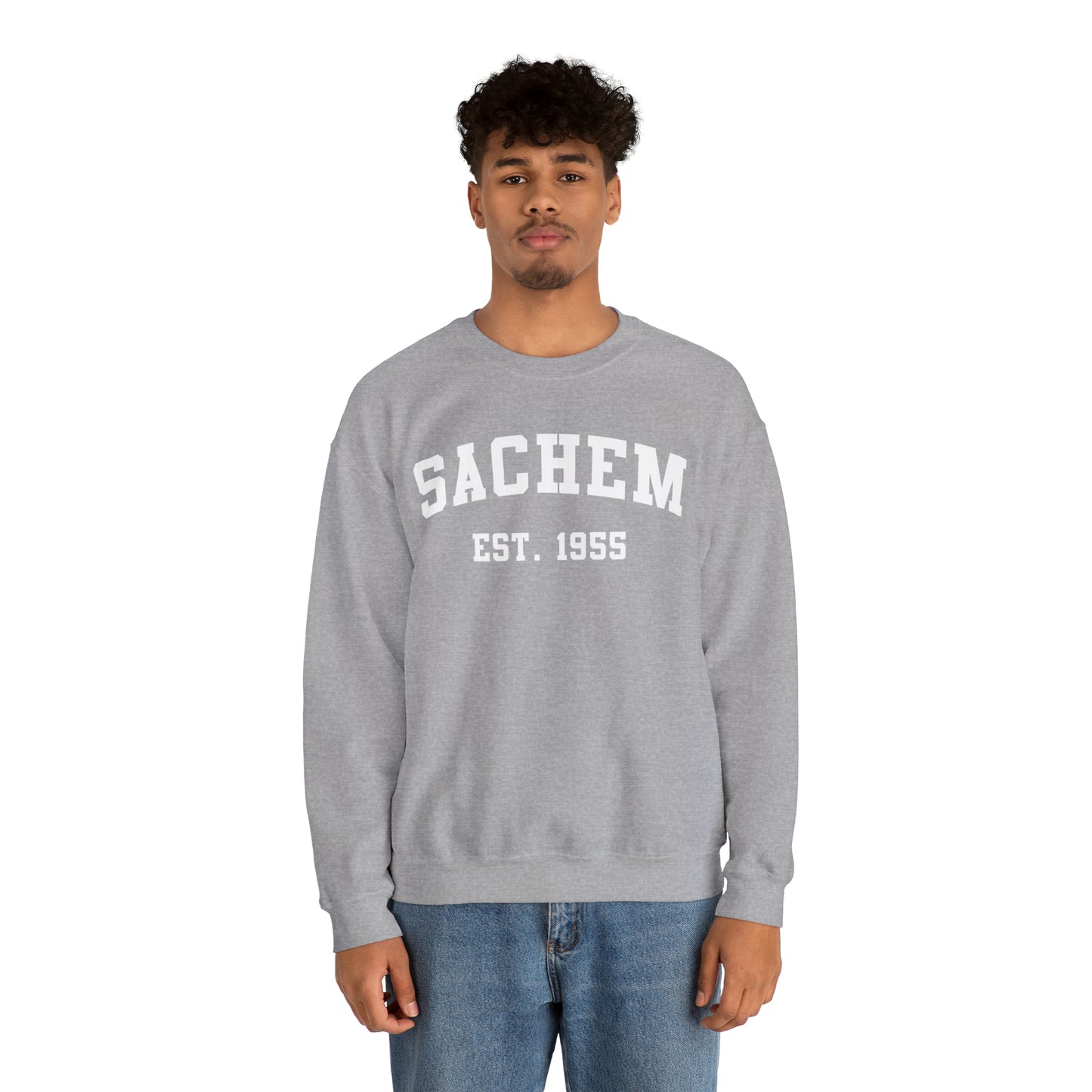 Sachem Spirit - Collegiate 3- Crewneck Sweatshirt