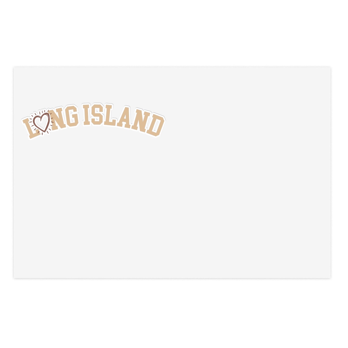 Long Island Love -  Collegiate Heart - Sticker
