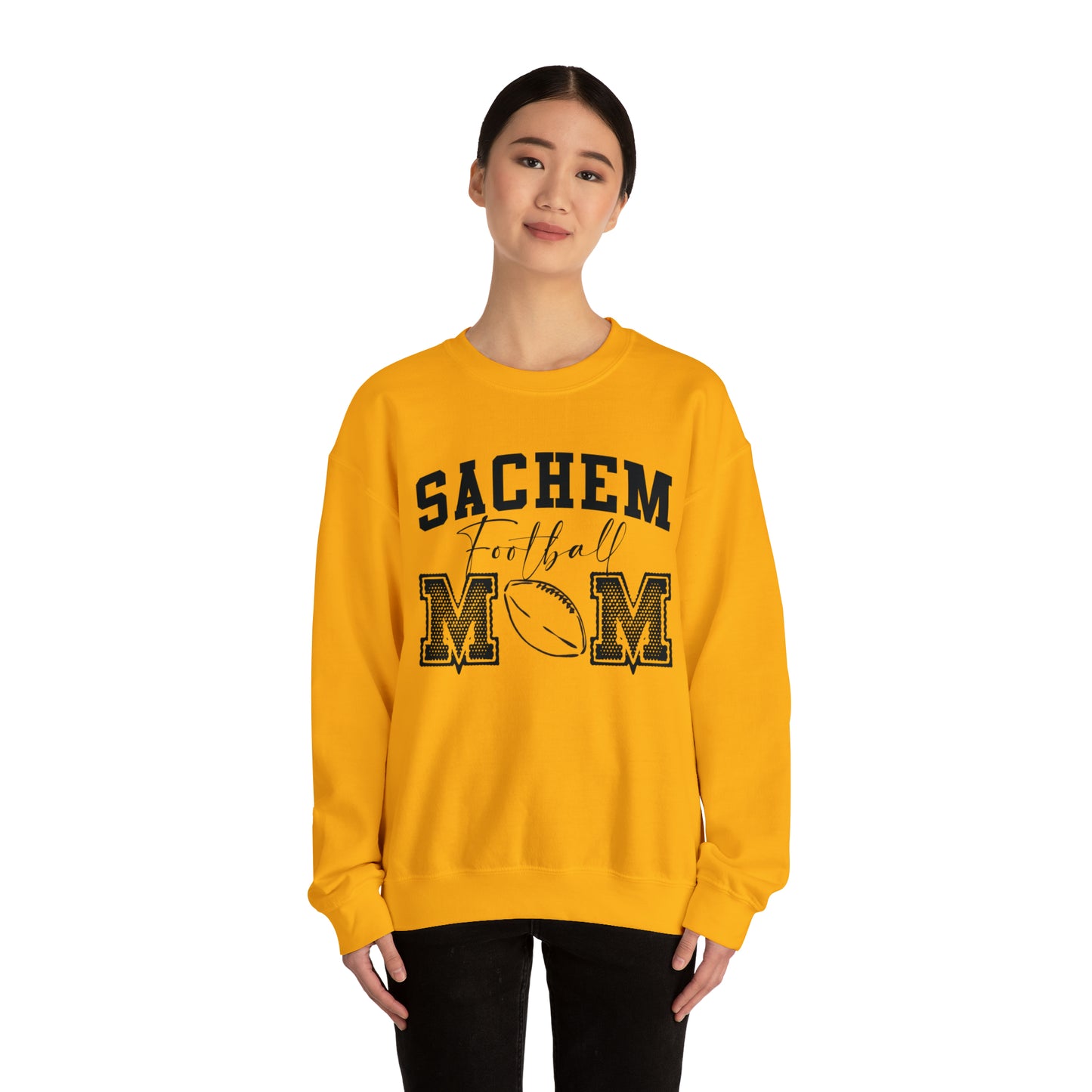 Sachem Sports Mamas - Football Crewneck Sweatshirt