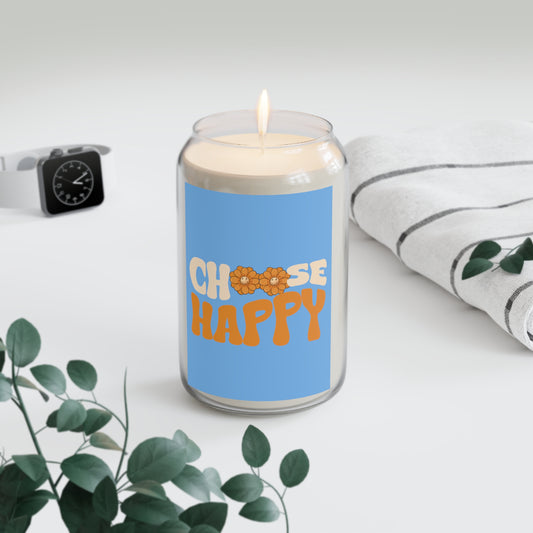 Good Vibes -  Choose Happy Vanilla Scented Candle, 13.75oz