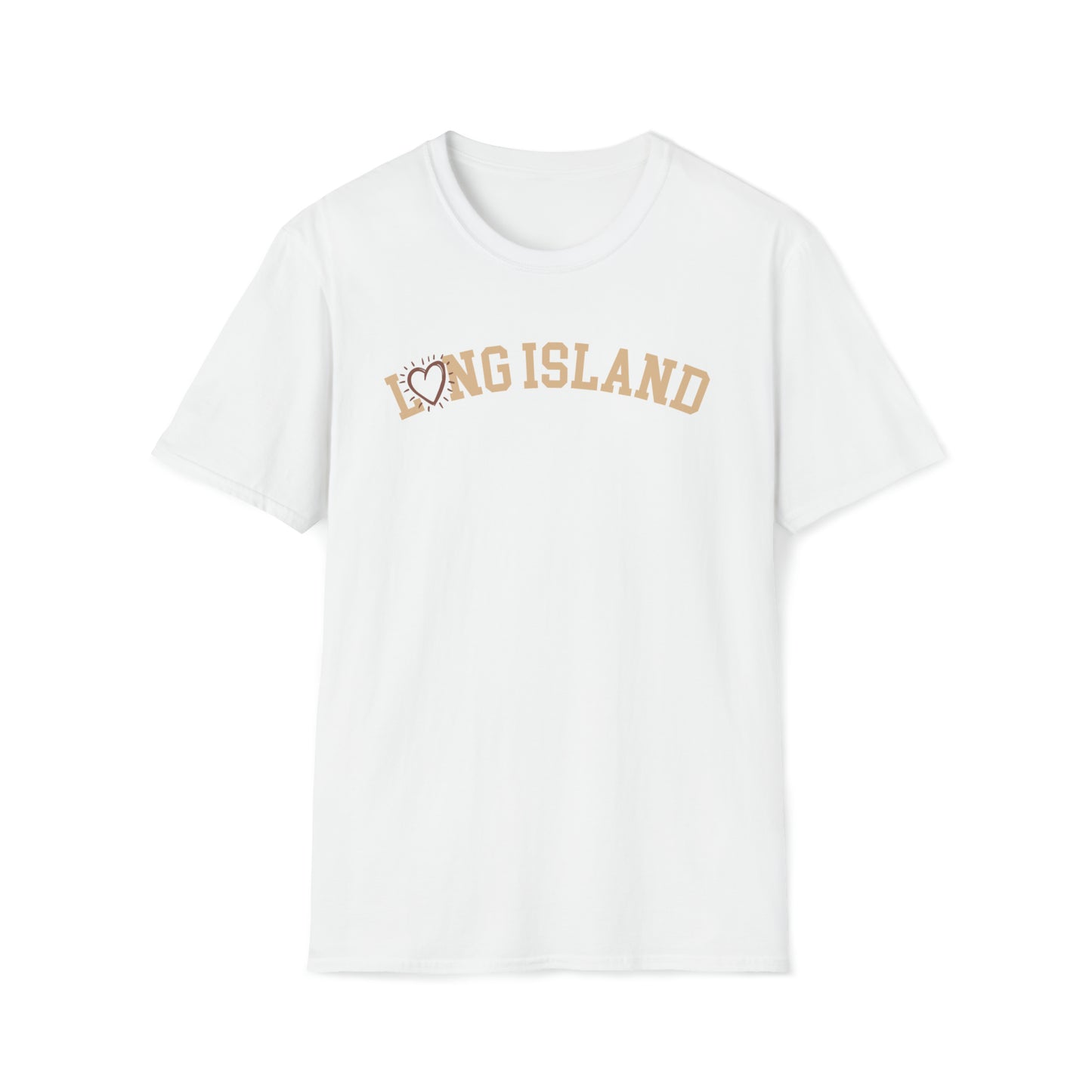 Long Island Love -  Collegiate Heart T-Shirt