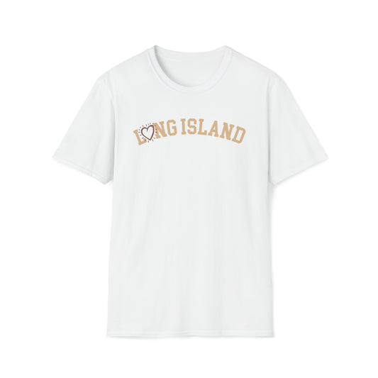 Long Island Love -  Collegiate Heart T-Shirt
