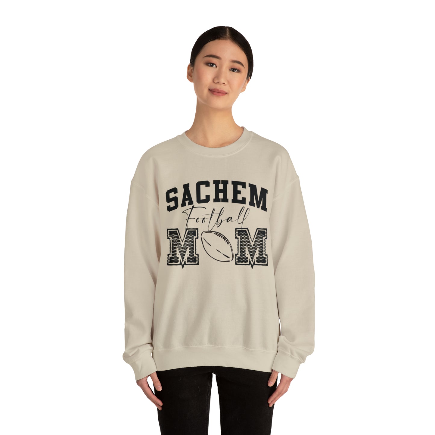 Sachem Sports Mamas - Football Crewneck Sweatshirt