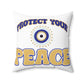Good Vibes -  Peace Spun Polyester Square Pillow