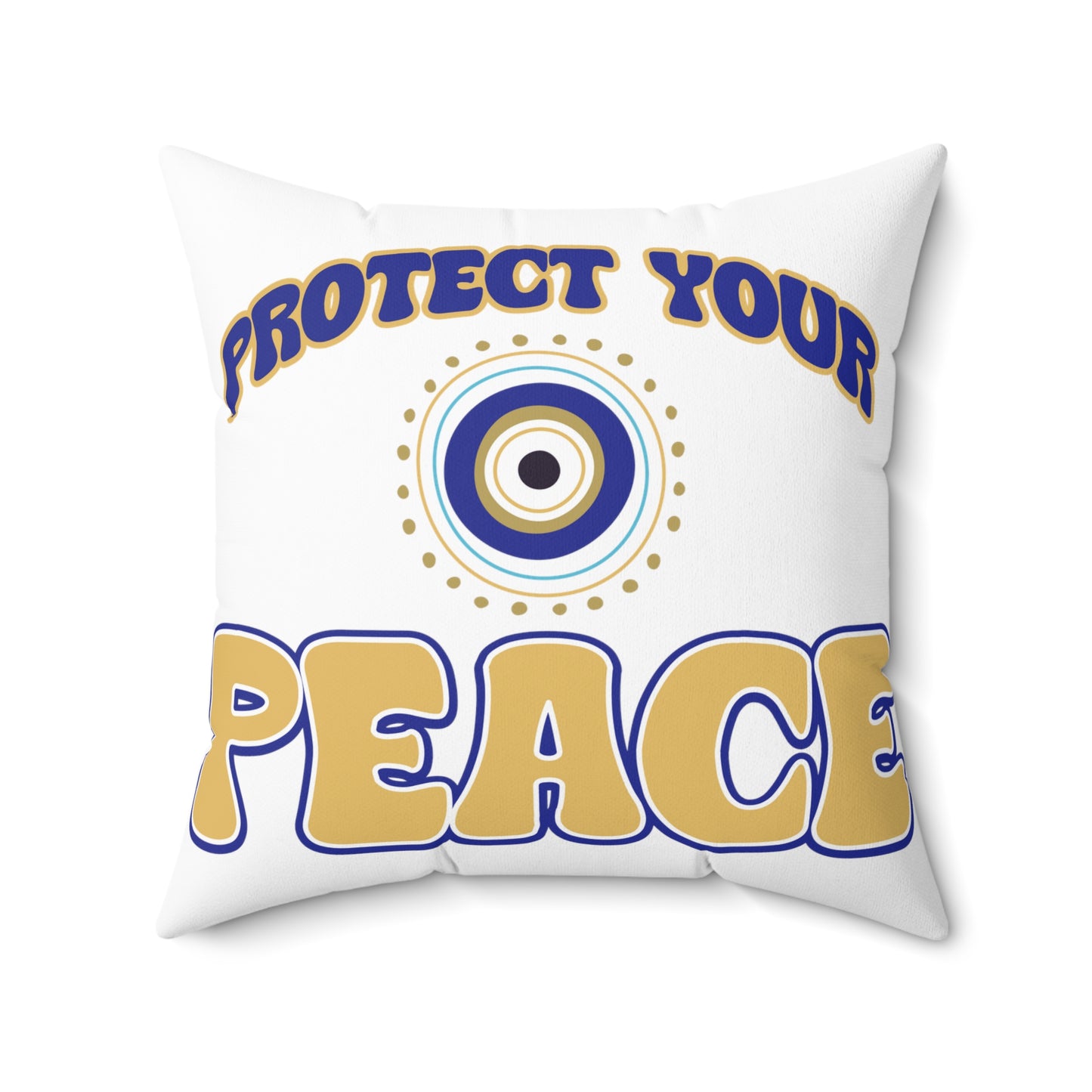 Good Vibes -  Peace Spun Polyester Square Pillow