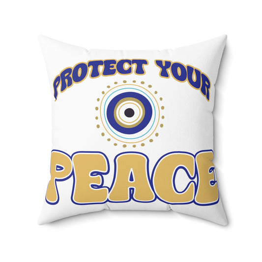 Good Vibes -  Peace Spun Polyester Square Pillow