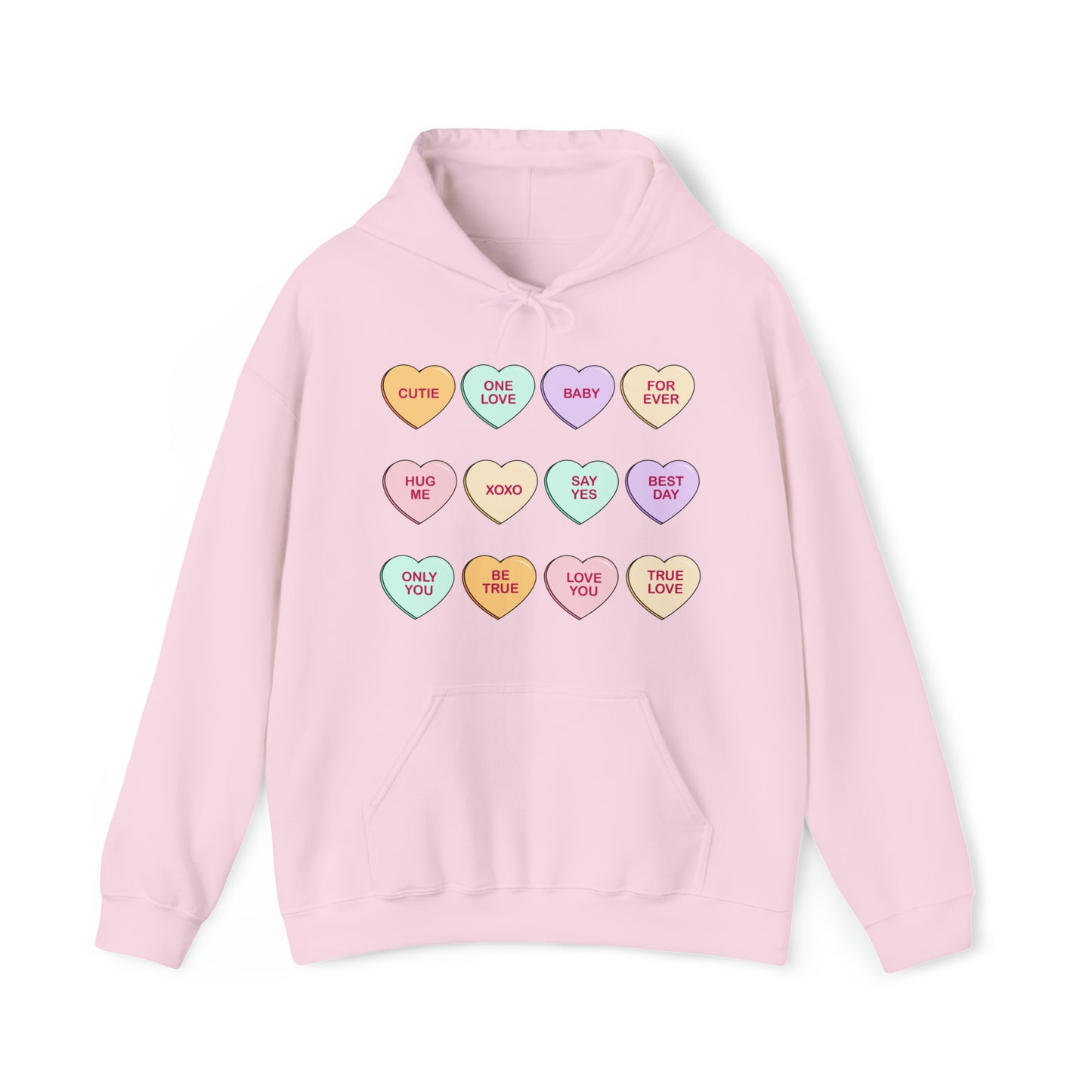 V Day -  Conversation Hearts - Hooded Sweatshirt