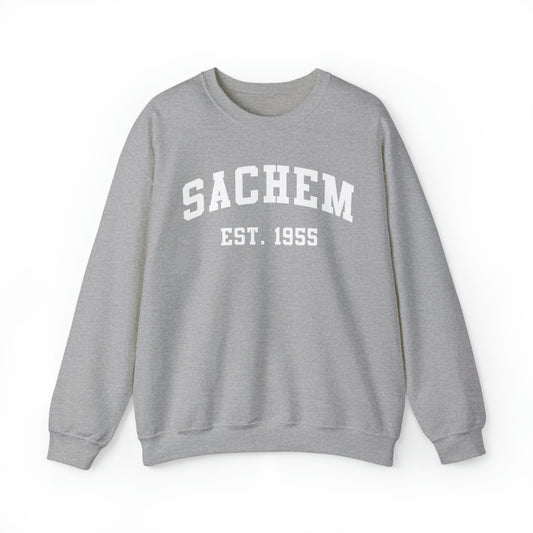 Sachem Spirit - Collegiate 3- Crewneck Sweatshirt