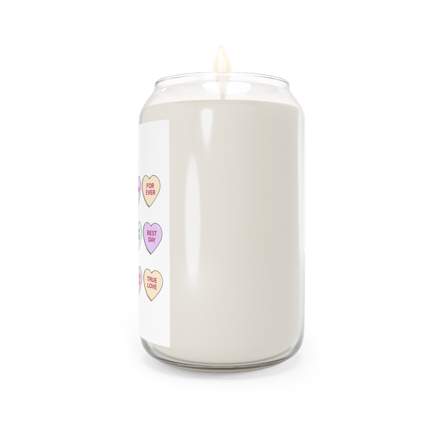 V Day -  Conversations Hearts Vanilla Scented Candle, 13.75oz