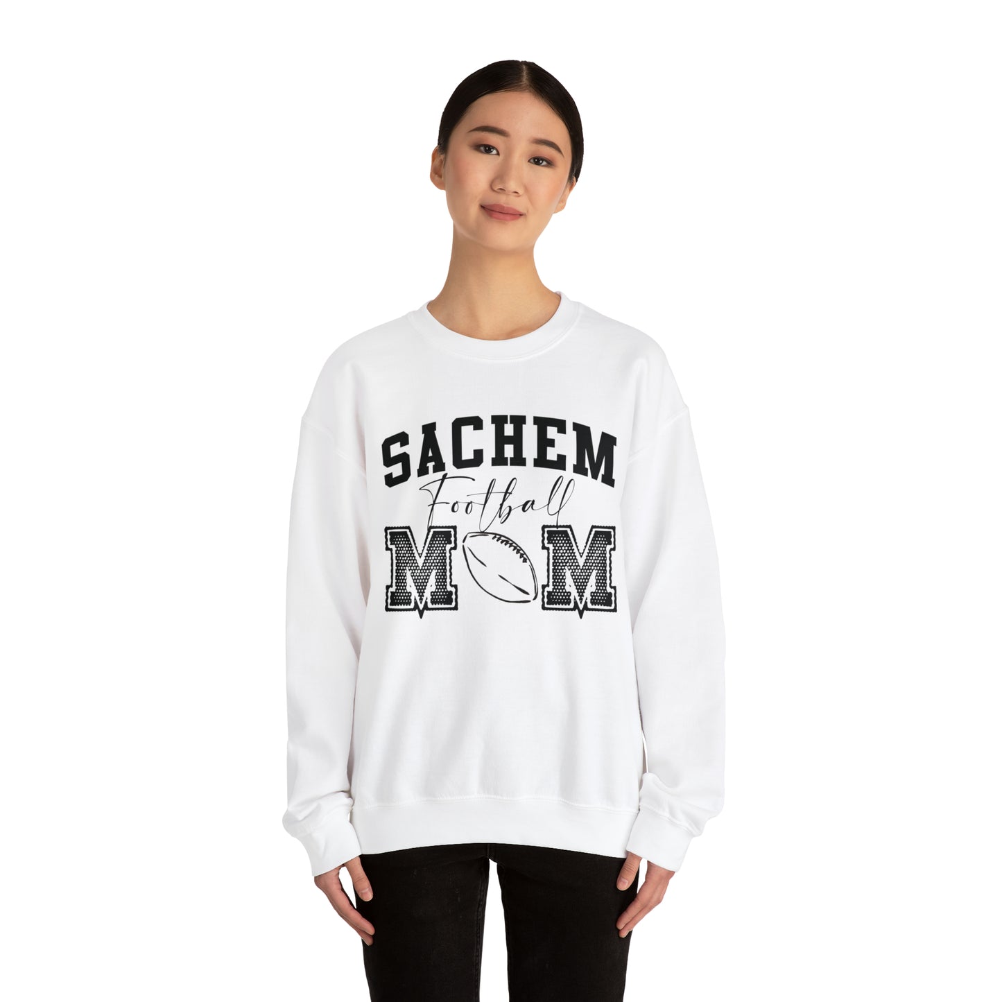 Sachem Sports Mamas - Football Crewneck Sweatshirt