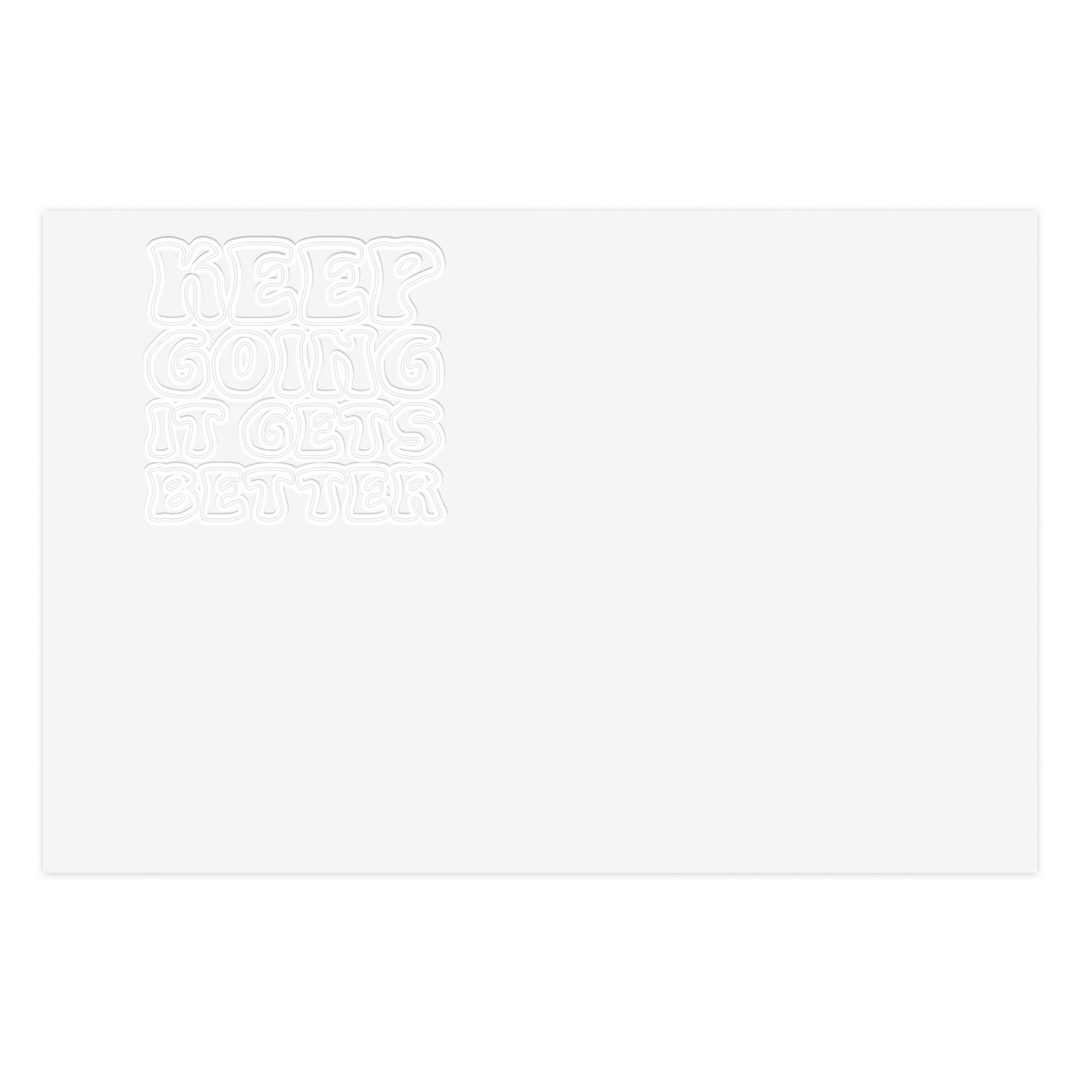 Good Vibes -  Keep Going - Holographic Sticker