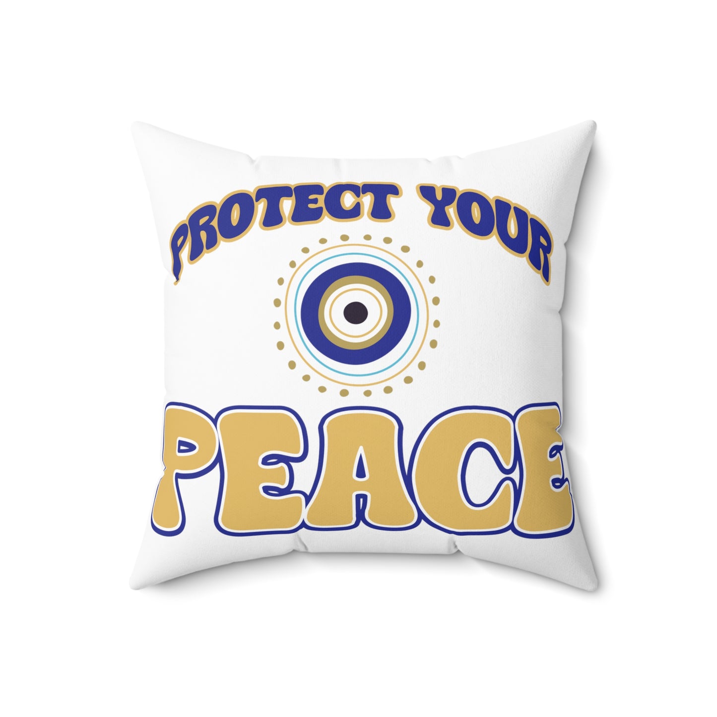 Good Vibes -  Peace Spun Polyester Square Pillow