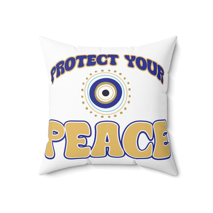 Good Vibes -  Peace Spun Polyester Square Pillow