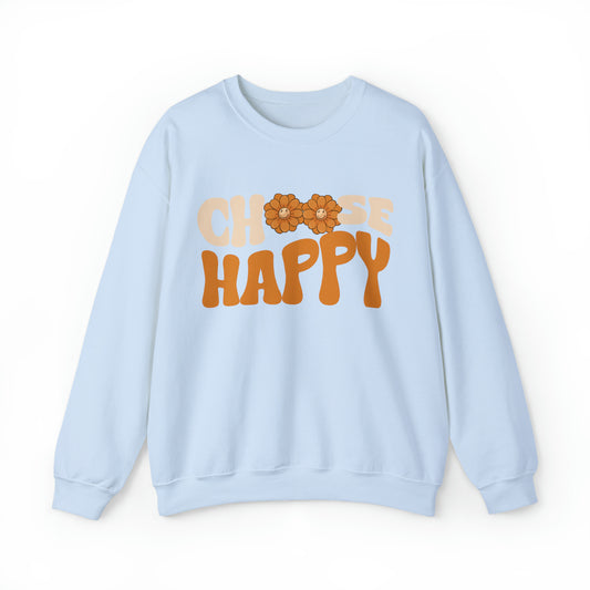 Good Vibes - Choose Happy - Crewneck Sweatshirt