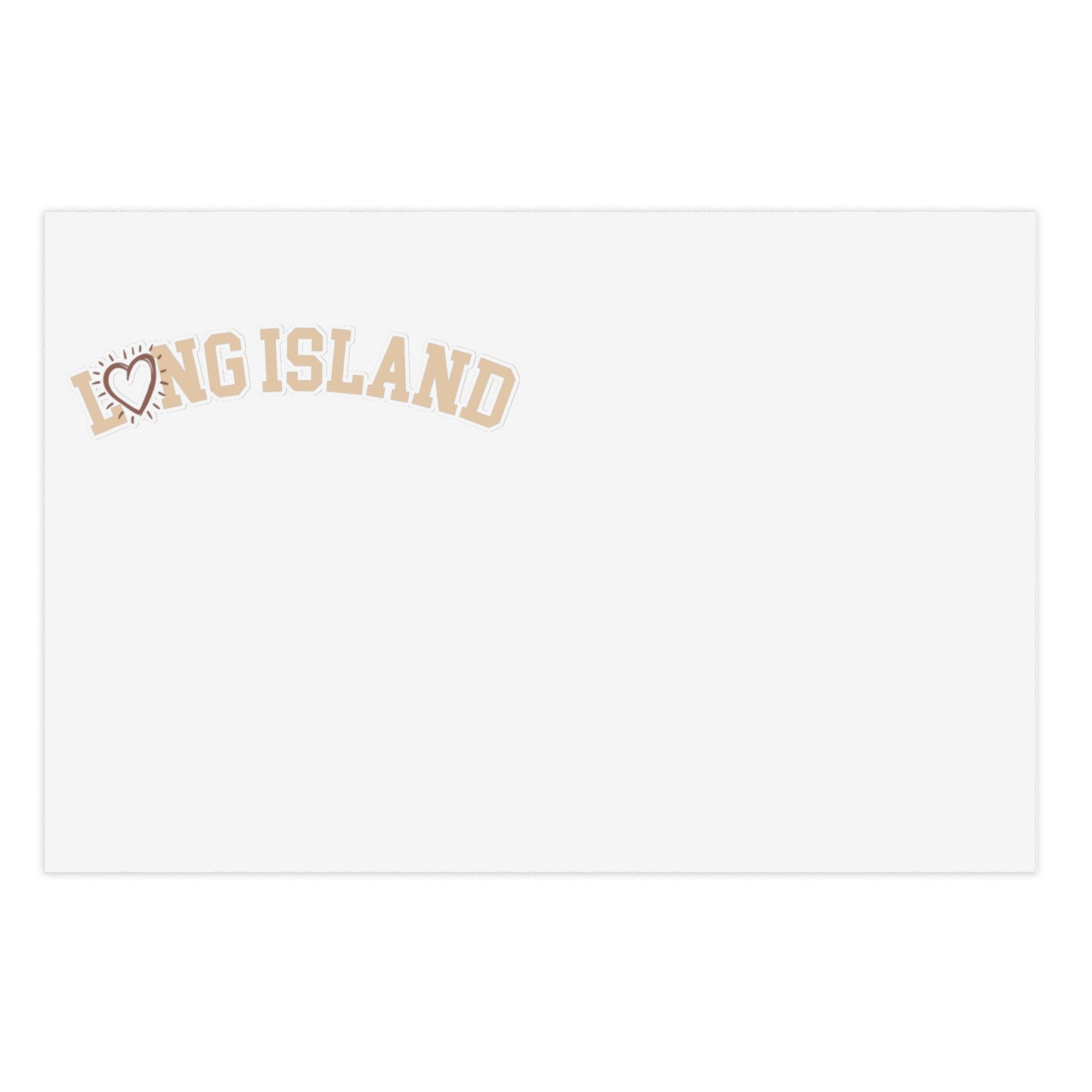Long Island Love -  Collegiate Heart - Sticker