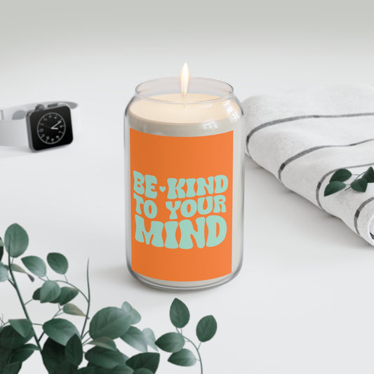 Good Vibes -  Be Kind to your Mind Vanilla Scented Candle, 13.75oz