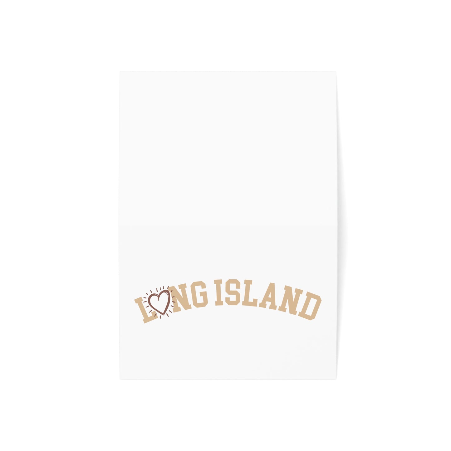 Long Island Love - Collegiate Heart - Greeting Cards (10pcs)