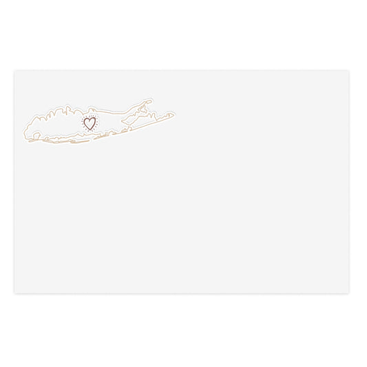 Long Island Love -  Map Heart - Sticker