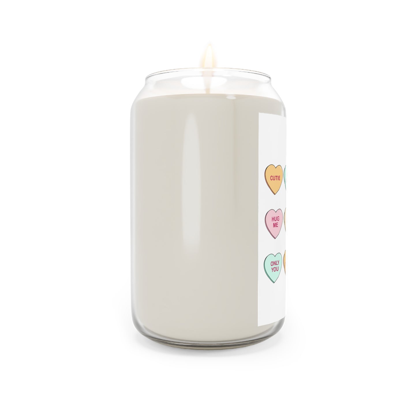 V Day -  Conversations Hearts Vanilla Scented Candle, 13.75oz
