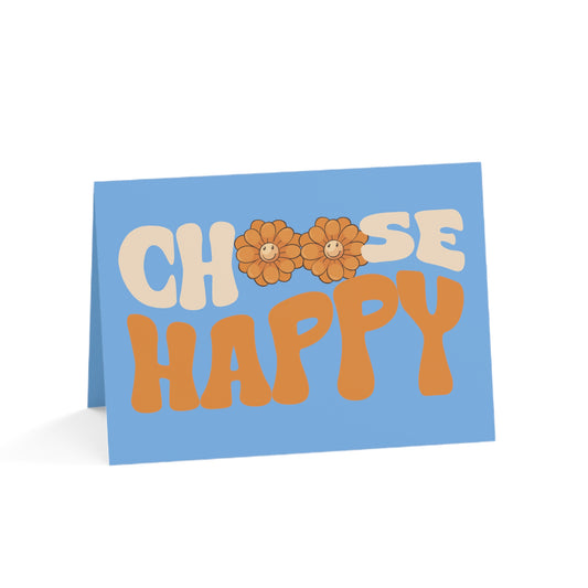 Good Vibes - Choose Happy - Greeting Cards (10pcs)