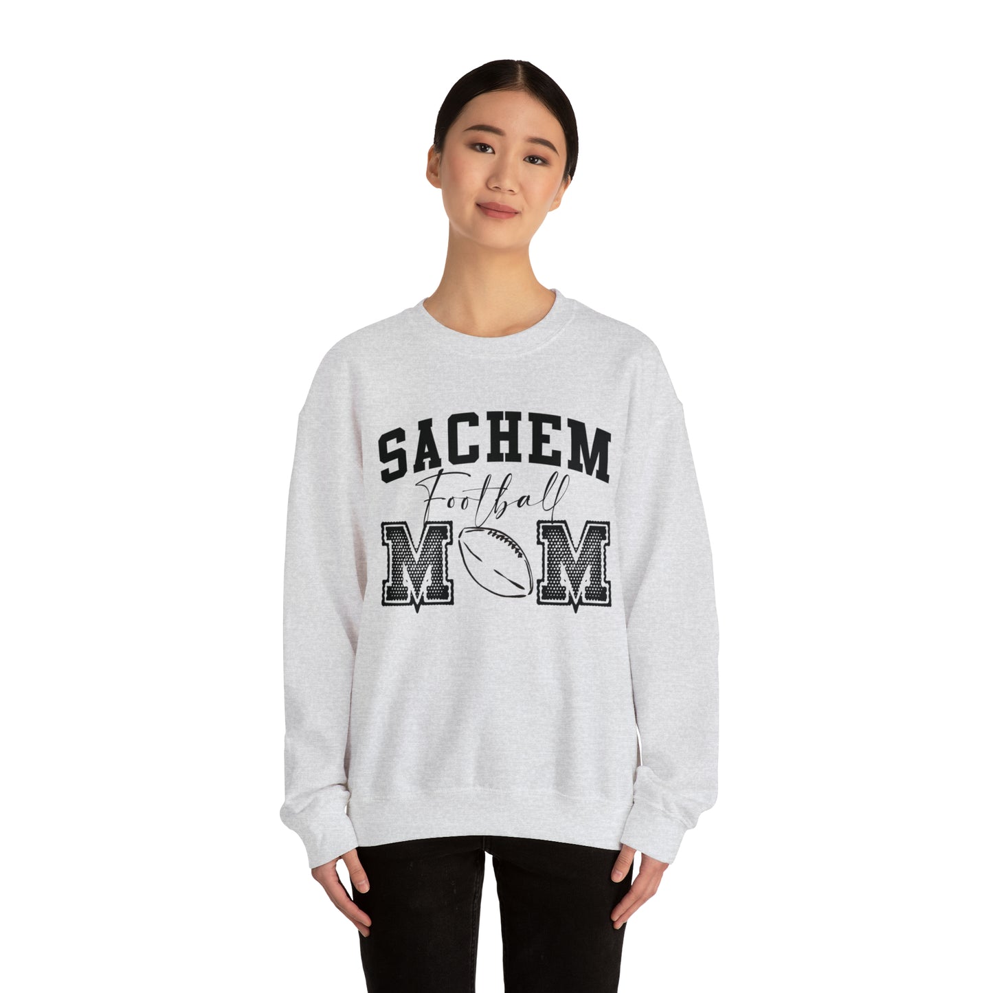 Sachem Sports Mamas - Football Crewneck Sweatshirt