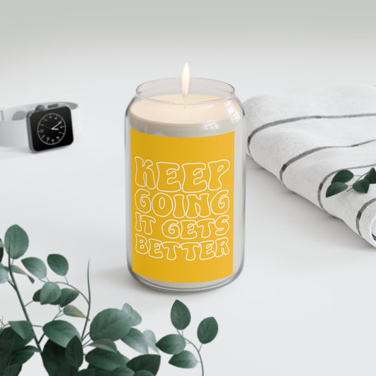 Good Vibes -  Keep Going Vanilla Scented Candle, 13.75oz