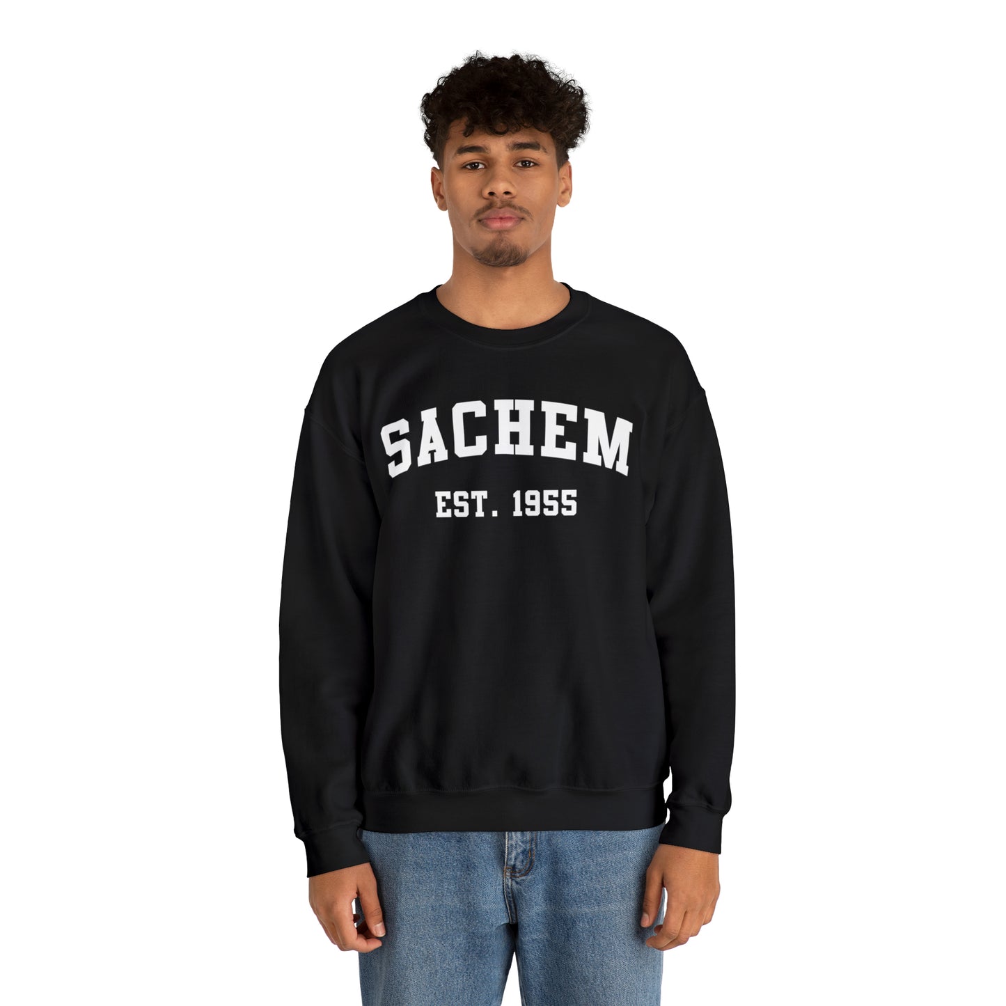 Sachem Spirit - Collegiate 3- Crewneck Sweatshirt